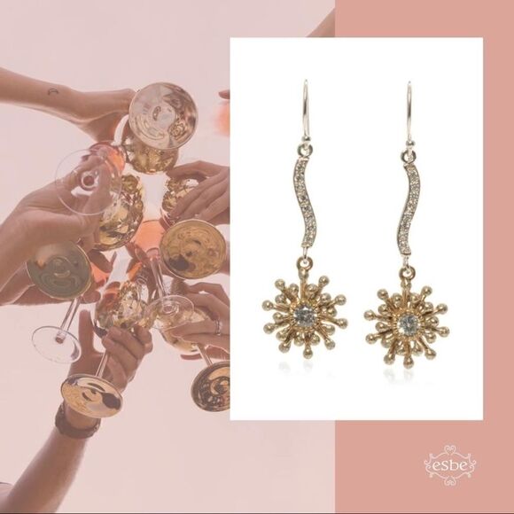 Sara Blaine/eSBe Shining Star Earrings NWT - Picture 2 of 2